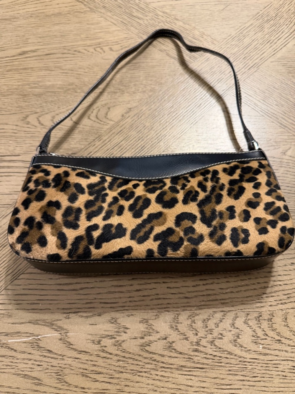 Y2K on branded leopard print shoulder bag - Picture 1 of 5